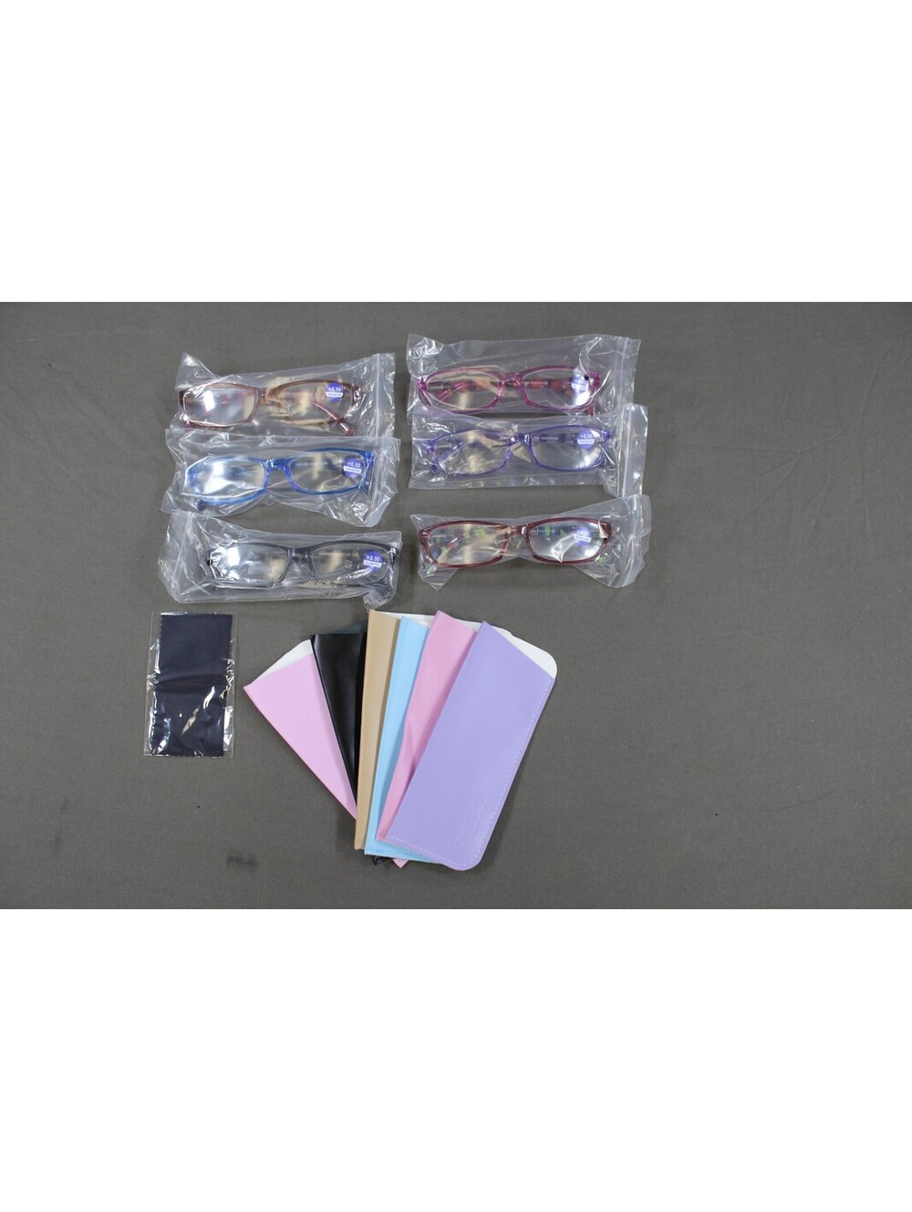 GAOYE Reading Glasses 6-Pack Set with Cases +0.50